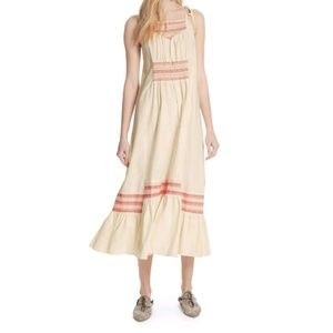 Free People Cream Combo Sundress Medium